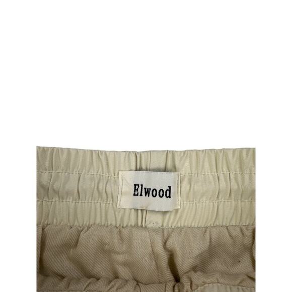 Elwood - Split Hem Drawstring Waist Wide Leg Pants in Cream - Picture 2 of 3